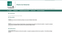 Desktop Screenshot of chairedunotariat.qc.ca